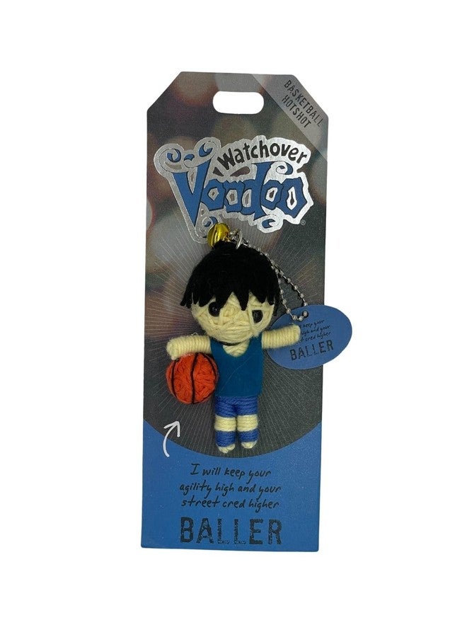 Watchover Voodoo 3-Inch Baller Keychain - Handcrafted Gift to Bring Good Luck and Positivity Everywhere You Go - Image 1